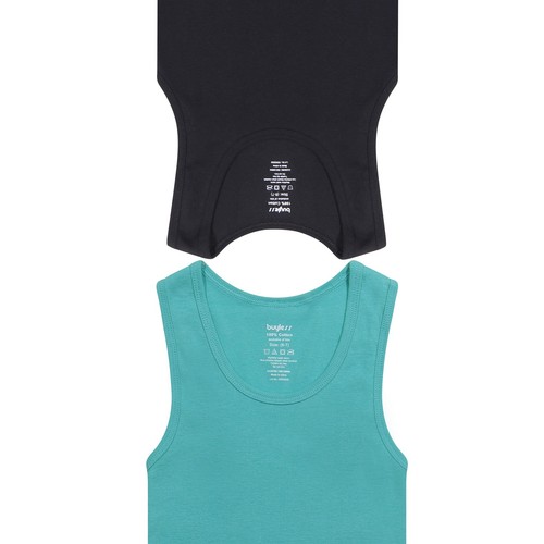 Buyless Fashion Boys Tagless Undershirts Tank Top White Soft Cotton Pack of 4 - Picture 46 of 49