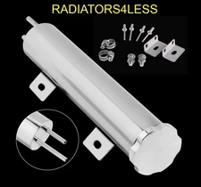 RADIATOR POLISHED STAINLESS OVERFLOW TANK RESERVOIR 3" X 10" PUKE TANK COOLANT
