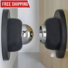 Magnetic Door Stopper No Drill Door Stop Stainless Steel Wall Floor Mount Mute
