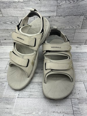 Merrell Sandals Reactor Womens Sz 10 Tan Beige Hiking Trail Strap Casual Walker