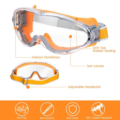 Mowing Goggles for Men and for Women,Mowing Goggles Over Glasses,Anti Fog Scr... - Bild 4 von 7