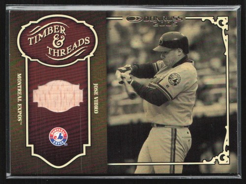 Jose Vidro 2005 Donruss Timber and Threads Bat #TT-22 Montreal Expos