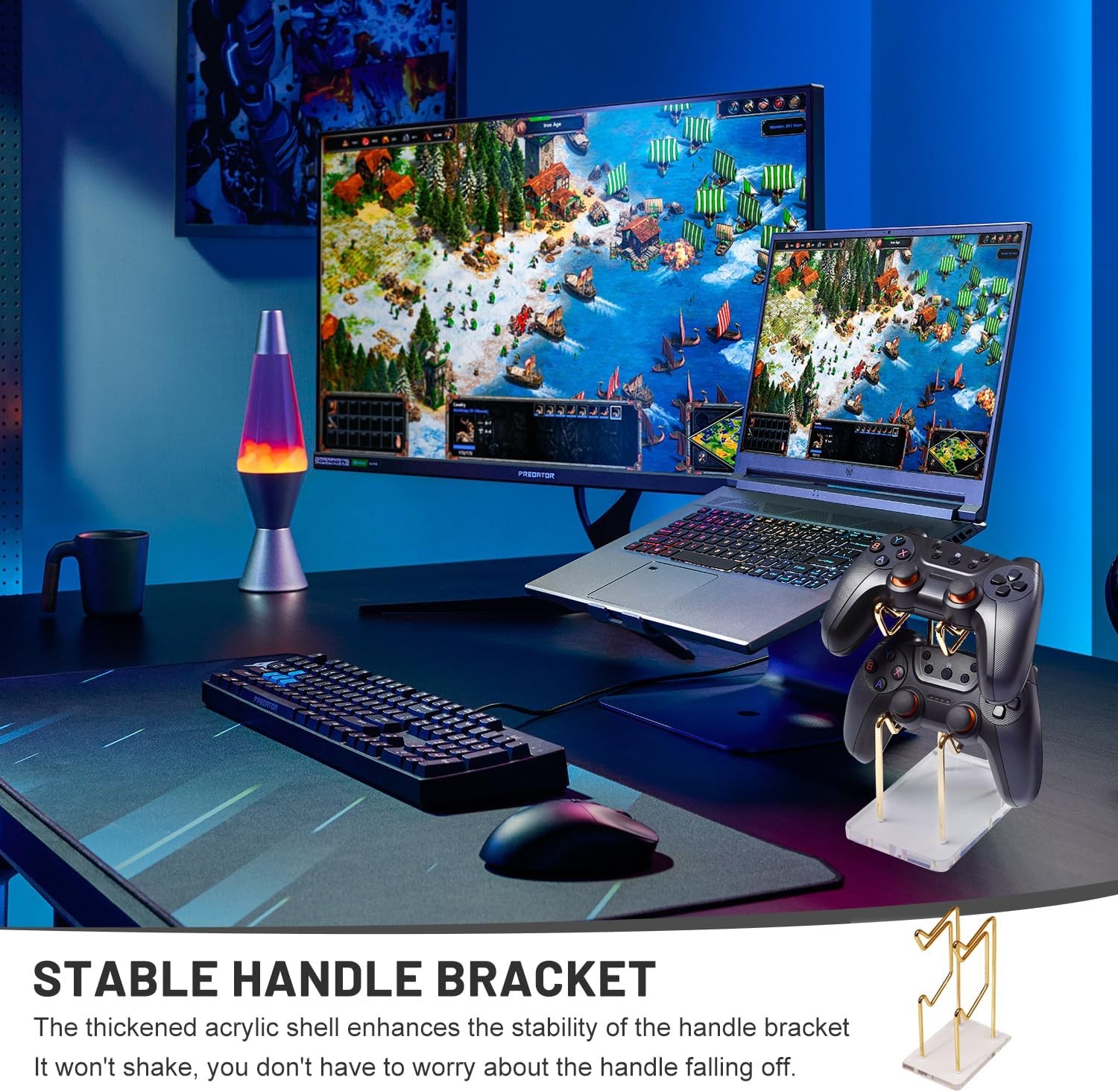 Universal Controller Halterung 2 Ebenen Metall Ständer für PS5 PS4 Switch