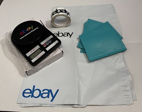 EBAY Logo Starter Versand Zubehör für neue Verkäufer Bandwaage Versandtaschen + mehr