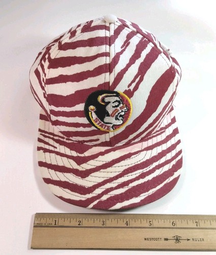 Vintage AJD Florida State University Seminoles Snapback Hat Cap Striped - Picture 2 of 12