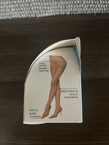 L’eggs Sheer Energy Strumpfhose Off White 65604 Medium Stützbein Größe Q Large - Bild 3 von 6
