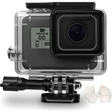 60M/196FT Waterproof Housing Case for Go Pro Hero 7/6/5/2018 Black, Waterproo...