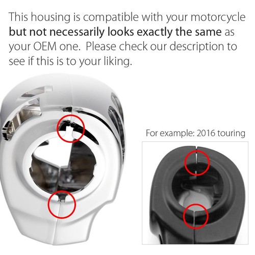KiWAV Chrome Switch Housing Kit for 2017 HD Street Glide (EFI) - FLHX - Picture 5 of 7