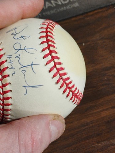 Pat Listach Autograph Major League Rawlings Signed Baseball 11-4-92 Good Condit - Picture 18 of 19