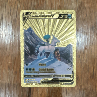 Pokémon Ice Rider Calyrex V Celebrations Holo Ultra Rare Card 210 HP English