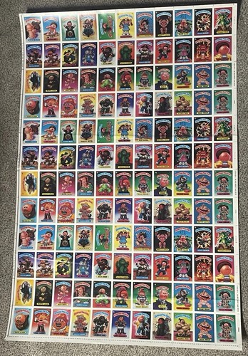 1985 Garbage Pail Kids 2nd Series 2 Uncut Sheet - Unique Rare Blank Back - READ - Picture 1 of 13