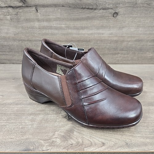 Neu THOM McAN Damenschuhe Größe 8 braun elegante Freizeitschuhe Slipper Deidre-LESEN - Bild 5 von 8