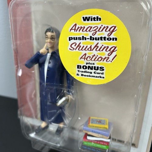 Nancy Pearl Librarian Action Figure with Shushing Action Accoutrements 2003 New - Picture 5 of 12