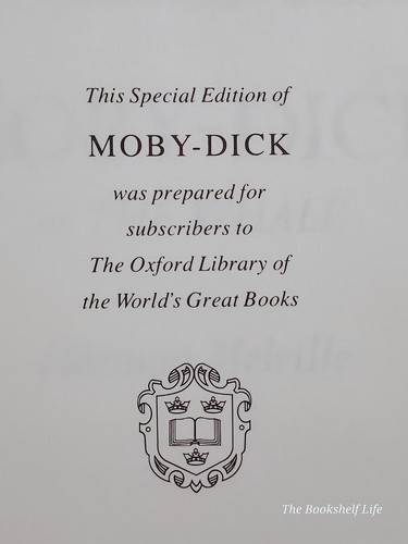 Oxford University Press Moby-Dick RARE FINE Herman Melville Leather Classic Gold - Picture 11 of 13