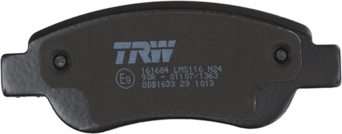 TRW Juego Pastillas Freno Disco COTEC GDB1633 PEUGEOT TOYOTA C1 108 AYGO 2 - Imagen 5 de 11