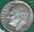 #1958 D Roosevelt Dime 90% Silver **Free Shipping**