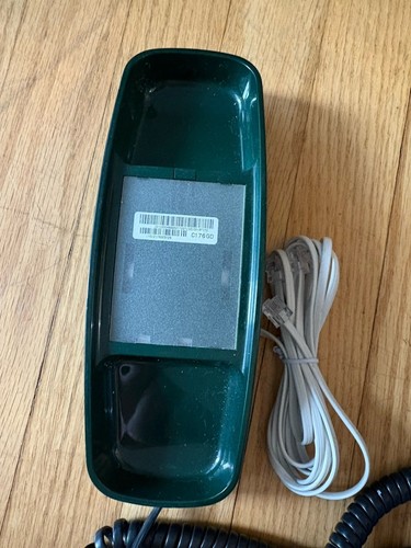 Vtg Lucent Trimline Push Button Forest Dark Green Landline Phone w/Std. Cord! - Picture 3 of 4
