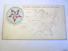 Civil War Patriotic Cover by Chas. Magnus " The Stars and Stripes ..cover whole"