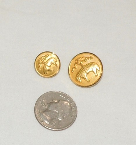 Brooks Brothers set of 10 Gold tone Blazer buttons for 2 button blazer jacket - Picture 5 of 5