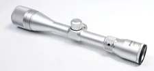 Stainless Silver Rifle Scope 3-9x40 AO Parallax Adjustable Objective w/ Rings
