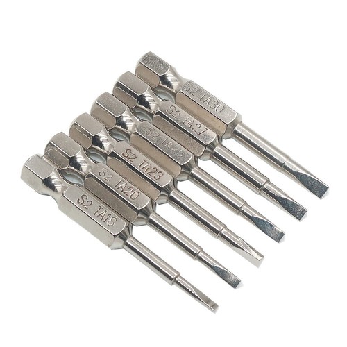 6Pcs Magnetic S2 Steel Triangle Head Screwdriver Bit Set 1/4 Inch Hex Shank 50mm - Picture 3 of 7