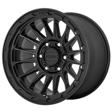 17 inch 17x8 KMC KM542 IMPACT SATIN BLACK wheels 5x4.5 5x114.3 +35