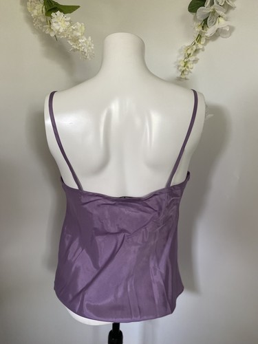 Nanette Lepore Purple Spaghetti Strap Cami Top Size 6 NWOT $98 Cotton Classic - Picture 12 of 12