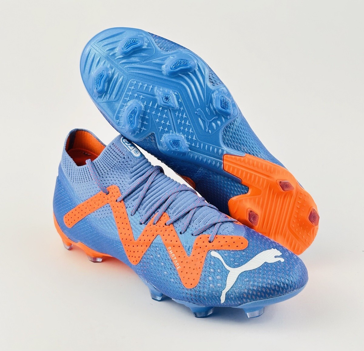 Size 8 - Puma Future Ultimate FG AG Blue Orange Soccer Cleats