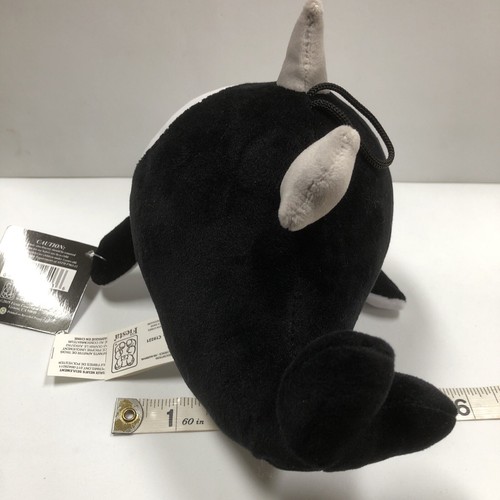 Fiesta Retro Narval Florencia Peluche Negro 7" Juguete de Peluche Lovey NUEVO NUEVO CON ETIQUETAS - Imagen 5 de 8