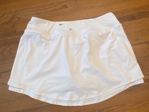 Kyodan Skort Shorts Skirt Womens Golf Pickleball Pockets White Size L key pock - Picture 4 of 9