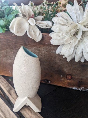 Vintage McCoy Keramik Rocket Capri Line Knospe Vase #205