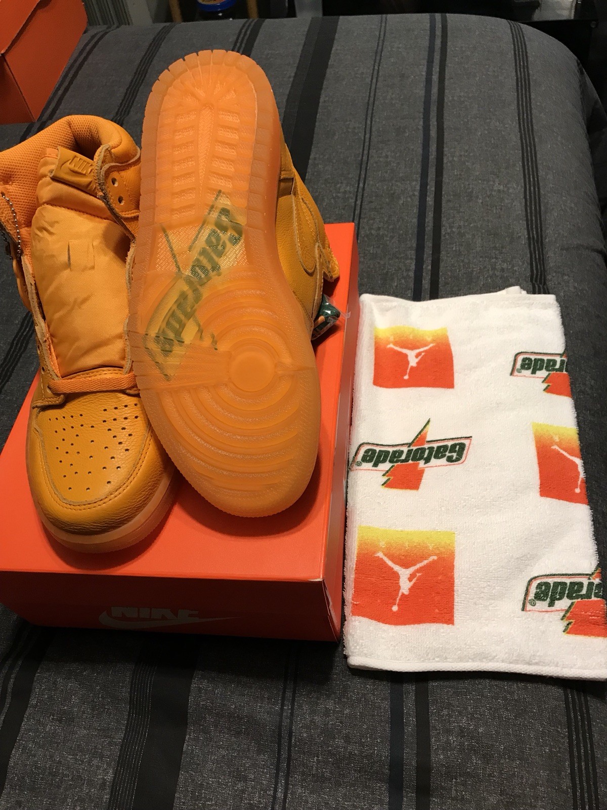 New Nike Air Jordan 1 Gatorade Orange Size 8.5 New Nike Air Jordan 1 Gatorade Orange Size 8.5