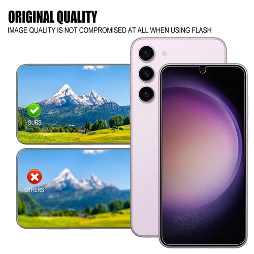 2+2 Protector De Pantalla y Camara Vidrio Templado Para Samsung Galaxy S23 PLUS - Picture 5 of 7