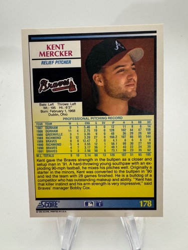 1992 SCORE BASEBALL CARDS #'S 1-249 NMMT - YOU PICK - Picture 168 of 212