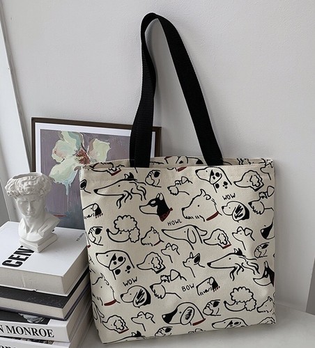 US Women Large Canvas Shoulder Tote Bag Daily School Work Handbag For Everything - Picture 39 of 58