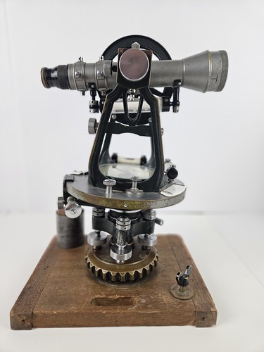 1956 LAFAYETTE No. 10333 Brass Surveyors Transit with Compass and 10" Telescope - Picture 3 of 24