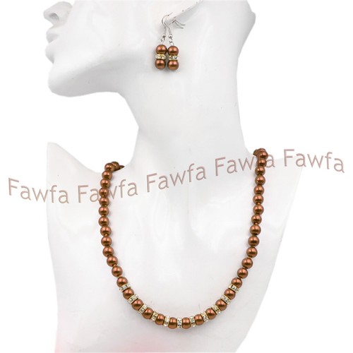 9 Color 8/10/12mm South Sea Shell Pearl Round Beads Necklace Earrings Set 18'' - Picture 33 of 47