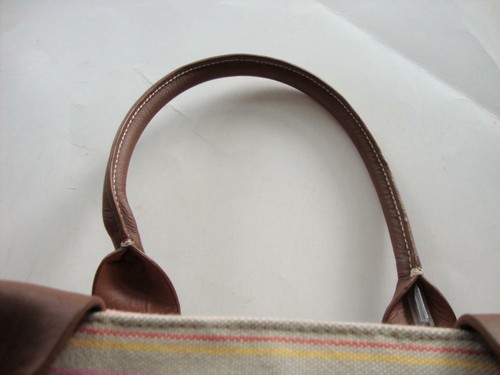 Gap Multi-Color Pastel Strip Canvas Tote Bag Large Women - NWOT - Picture 11 of 12