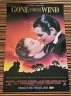 GONE WITH THE WIND MOVIE POSTER 27x40 Original 1998 Video