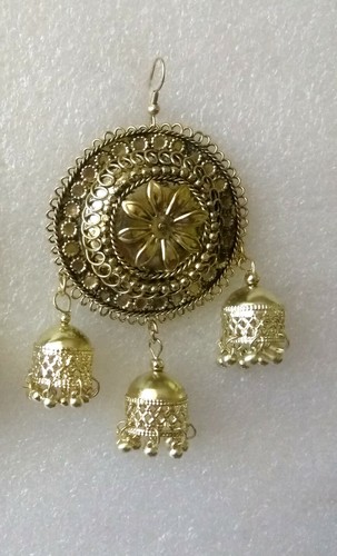 Ethnic Traditional Bollywood Style Silver Oxidized Earrings Indian Jewelry Set - Picture 199 of 214