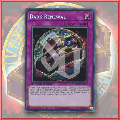yugioh card dark renewal Amazon.com: YuGiOh : YGLD-ENB00 1st Ed Dark Renewal Secret Rare Card main image 1