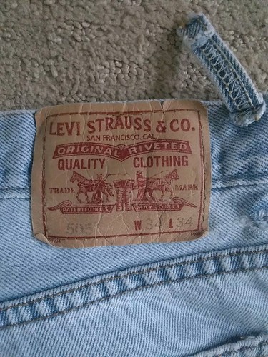 Levi 505 Red Tag Jeans Regular Fit 34 x 34 Lot Of 2 - Picture 8 of 19