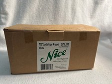 JUMBO PAPER WRAPPED 7.75" STRAWS NICE, WHITE NEW SEALED