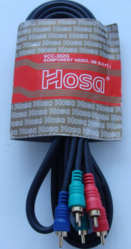 CABLE VIDEO COMPONENTE HOSA VCC-302G - 6,6 FT/2 M - HSP NO. 1400 - Imagen 3 de 9
