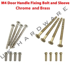  M4 Pozi Head Screw Connecting Bolts Sleeve For Door Handles Connecting Knobs