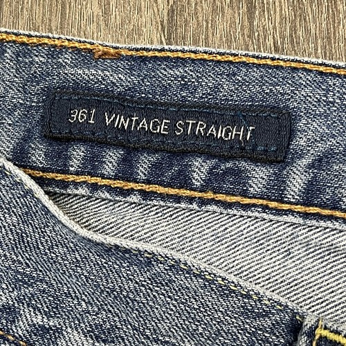 Lucky Brand 361 Vintage Straight Men's Sze 37x30 Blue Cotton Denim Jeans - Picture 4 of 8