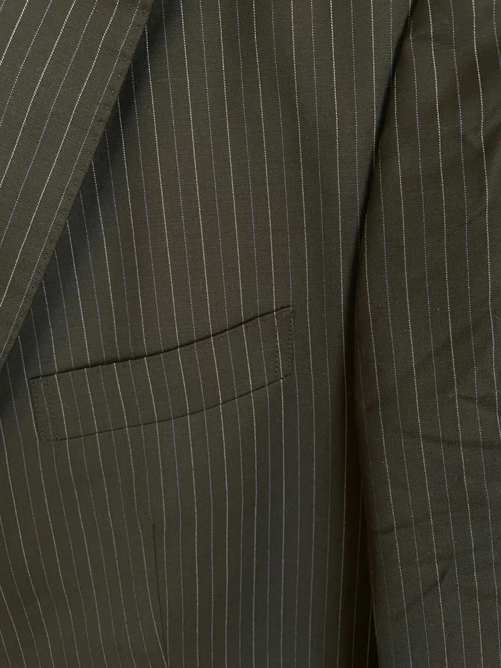 SEAN JOHN PINSTRIPE SUIT JACKET BROWN MENS SIZE 44 L NWOT - Изображение 3 из 4