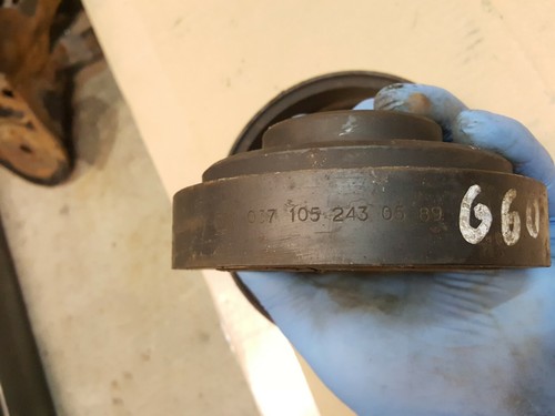 VW PASSAT G60 CORRADO GOLF MK2 G60 CRANKSHAFT PULLEY DAMPER 037105243 037105255A - Picture 6 of 6