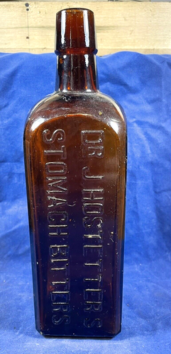 C.1900 Dr. J. Hostetter's Magen Bitterflasche ""7"" auf der Unterseite ~ 8 7/8""H - Bild 2 von 12