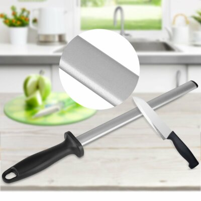 12'' Knife Sharpener Sharpening Rod ABS Handle Honing Sharpening Steel For Knives